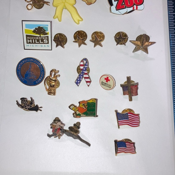 Lapel tac pins 35 total plus extra backs - Picture 3 of 7